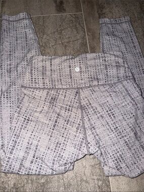 lululemon athletica Gray Patterned Leggings